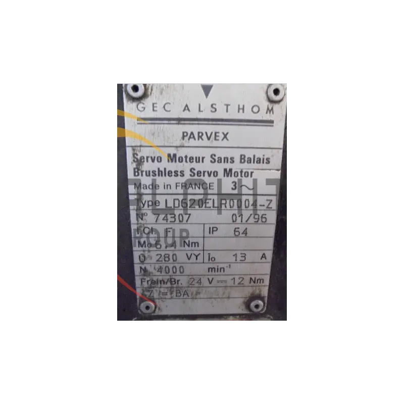 MOTEUR PARVEX LD620 EL R0004-Z:BA MOTEUR PARVEX LD620 EL R0004-Z:BA