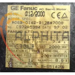 MOTEUR FANUC A06B-0142-B175