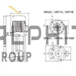 POMPE SACEMI MP63C 330MM