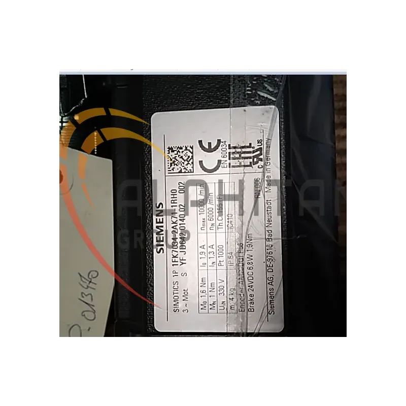 MOTEUR SIEMENS 1FK7034-2AK71-1RH0 MOTEUR SIEMENS 1FK7034-2AK71-1RH0