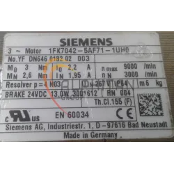 MOTEUR SIEMENS 1FK7042-5AF71-1UH0