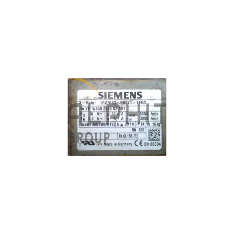 MOTEUR SIEMENS 1FK7083-5AF71-1FG0 MOTEUR SIEMENS 1FK7083-5AF71-1FG0