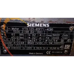 MOTEUR SIEMENS 1FT6105-8SF71-4EB0