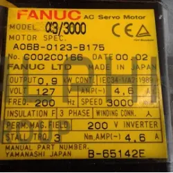 MOTEUR FANUC A06B-0123-B175