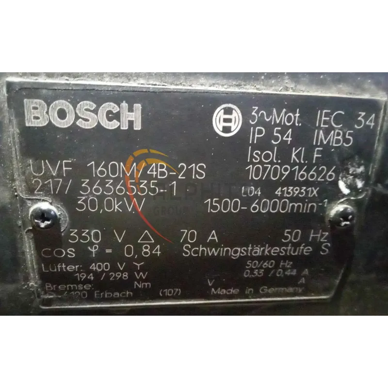 MOTEUR BOSCH UVF160M/4B-21S MOTEUR BOSCH UVF160M/4B-21S