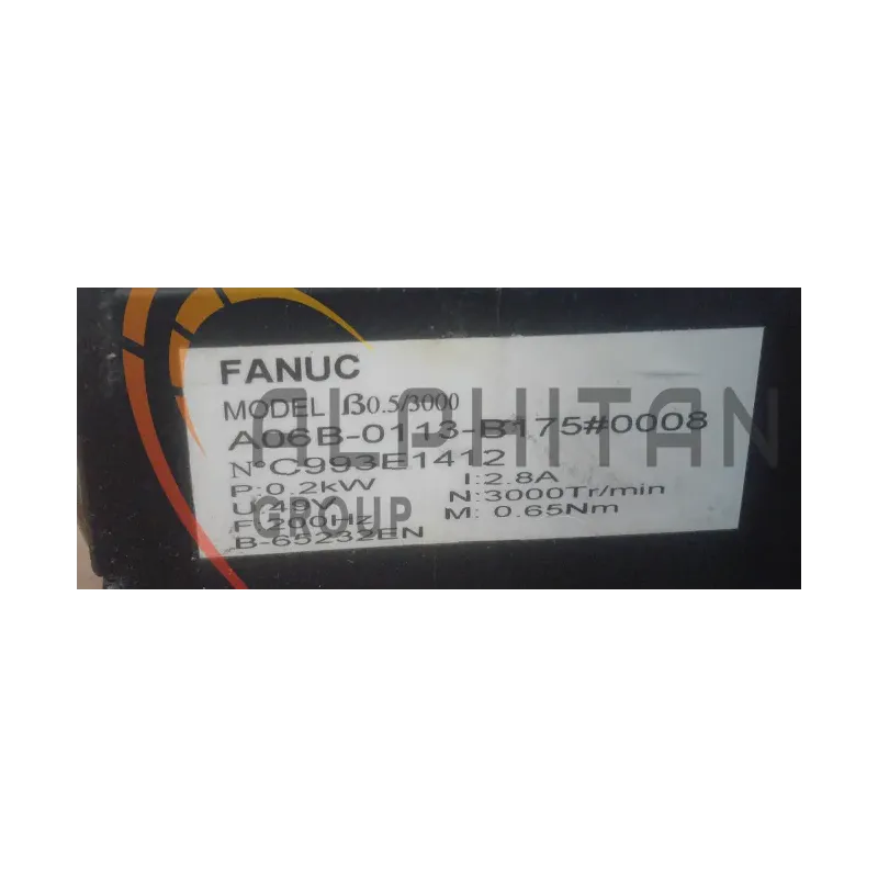 MOTEUR FANUC A06B-0113-B175 0008 MOTEUR FANUC A06B-0113-B175 0008