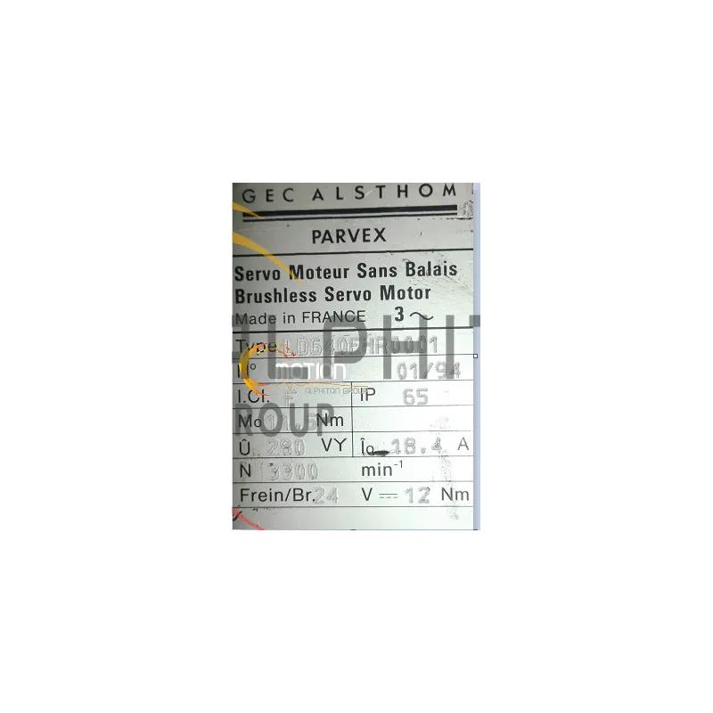 MOTEUR PARVEX LD640 EH R0001 MOTEUR PARVEX LD640 EH R0001