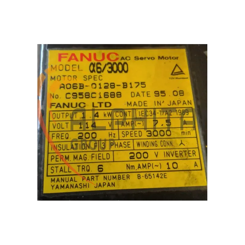 MOTEUR FANUC A06B-0128-B175