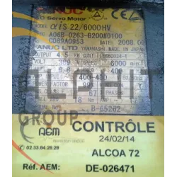 MOTEUR FANUC A06B-0263-B200 0100