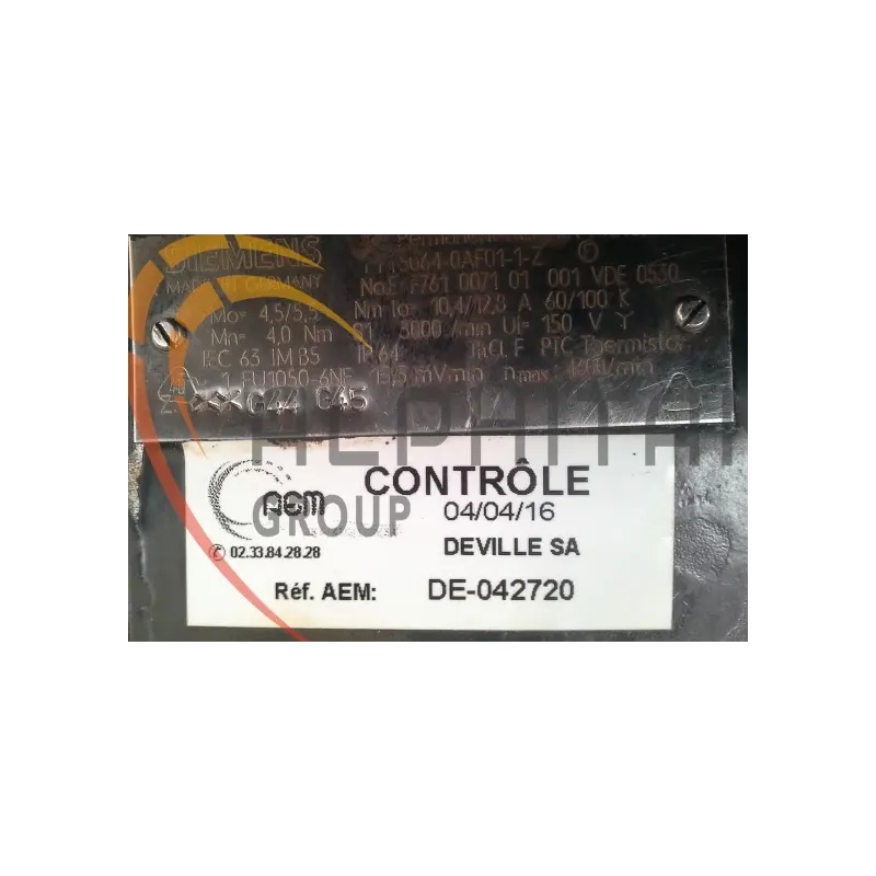 MOTEUR SIEMENS 1FT5064-0AF01-1-Z MOTEUR SIEMENS 1FT5064-0AF01-1-Z