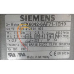 MOTEUR SIEMENS 1FK6042-6AF71-1EH0