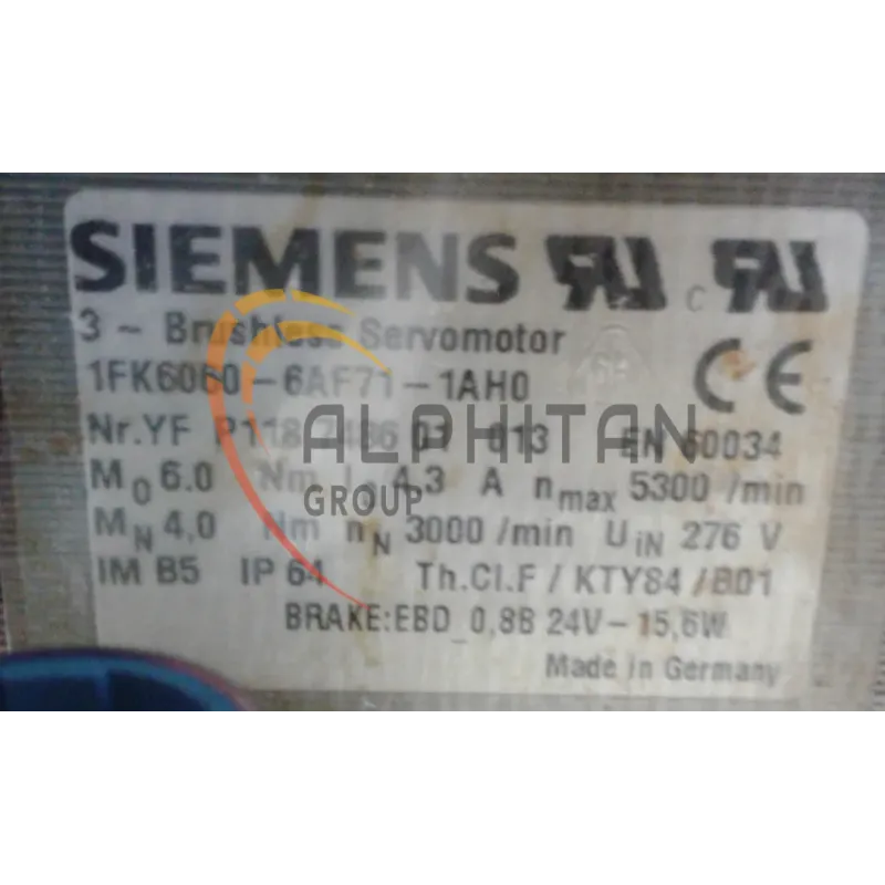 MOTEUR SIEMENS 1FK6060-6AF71-1AH0