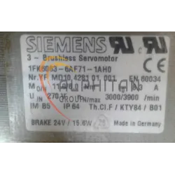MOTEUR SIEMENS 1FK6063-6AF71-1AH0