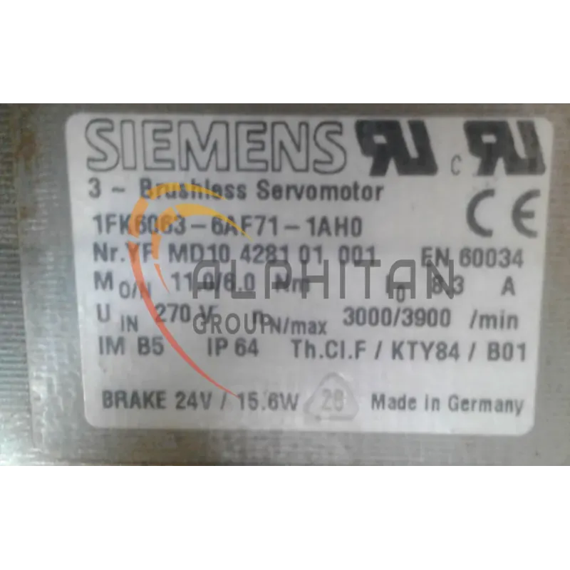 MOTEUR SIEMENS 1FK6063-6AF71-1AH0