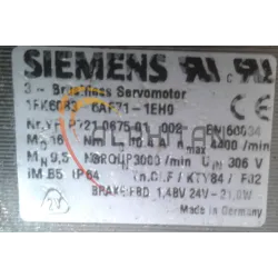 MOTEUR SIEMENS 1FK6083-6AF71-1EH0