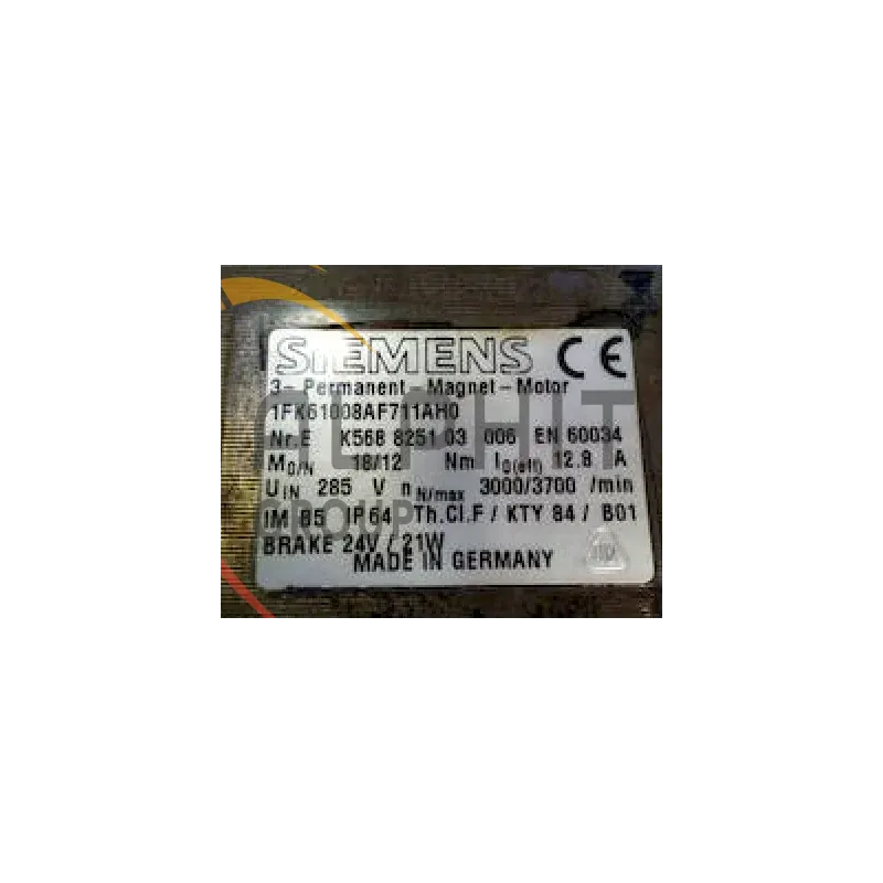 MOTEUR SIEMENS 1FK6100-8AF71-1AH0 MOTEUR SIEMENS 1FK6100-8AF71-1AH0