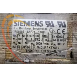 MOTEUR SIEMENS 1FK6103-8AF71-1TH0