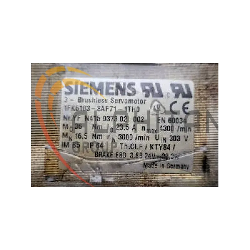MOTEUR SIEMENS 1FK6103-8AF71-1TH0 MOTEUR SIEMENS 1FK6103-8AF71-1TH0