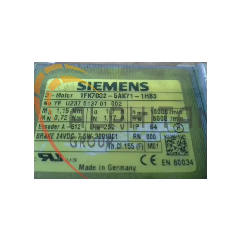 MOTEUR SIEMENS 1FK7032-5AK71-1HB3