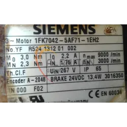 MOTEUR SIEMENS 1FK7042-5AF71-1EH2