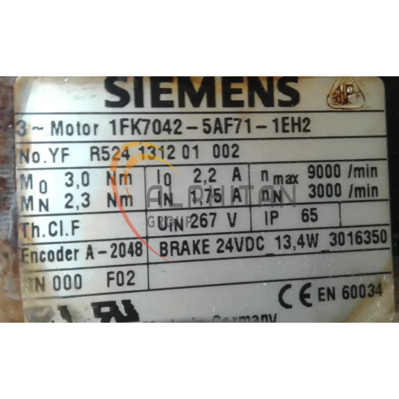 MOTEUR SIEMENS 1FK7042-5AF71-1EH2