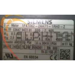 MOTEUR SIEMENS 1FK7062-2AH71-1RH0-Z
