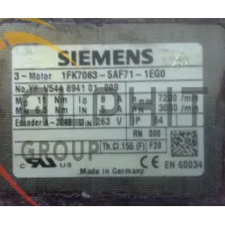 MOTEUR SIEMENS 1FK7063-5AF71-1EG0