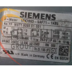 MOTEUR SIEMENS 1FK7063-5AF71-1KB5
