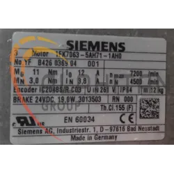MOTEUR SIEMENS 1FK7063-5AH71-1AH0