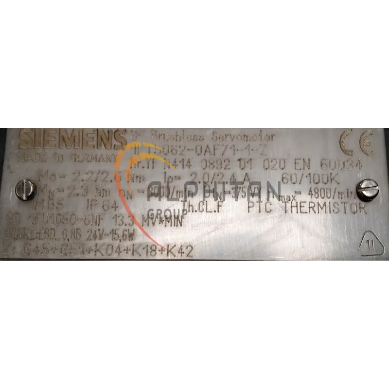 MOTEUR SIEMENS 1FT5062-0AF71-1-Z MOTEUR SIEMENS 1FT5062-0AF71-1-Z