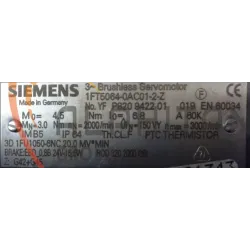 MOTEUR SIEMENS 1FT5064-0AC01-2-Z