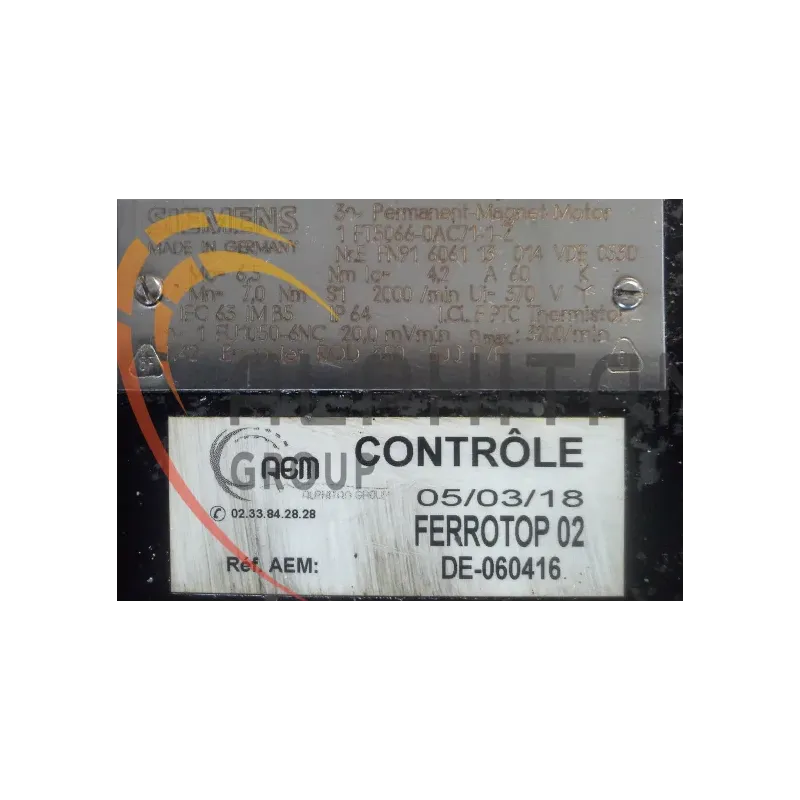 MOTEUR SIEMENS 1FT5066-0AC71-1-Z MOTEUR SIEMENS 1FT5066-0AC71-1-Z