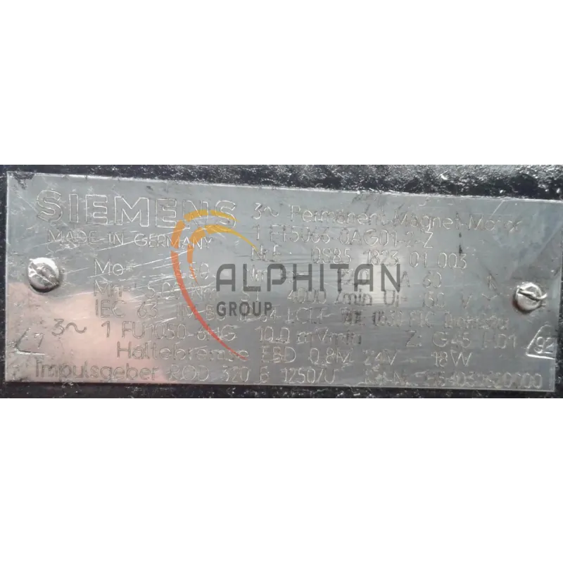 MOTEUR SIEMENS 1FT5066-0AG01-2-Z