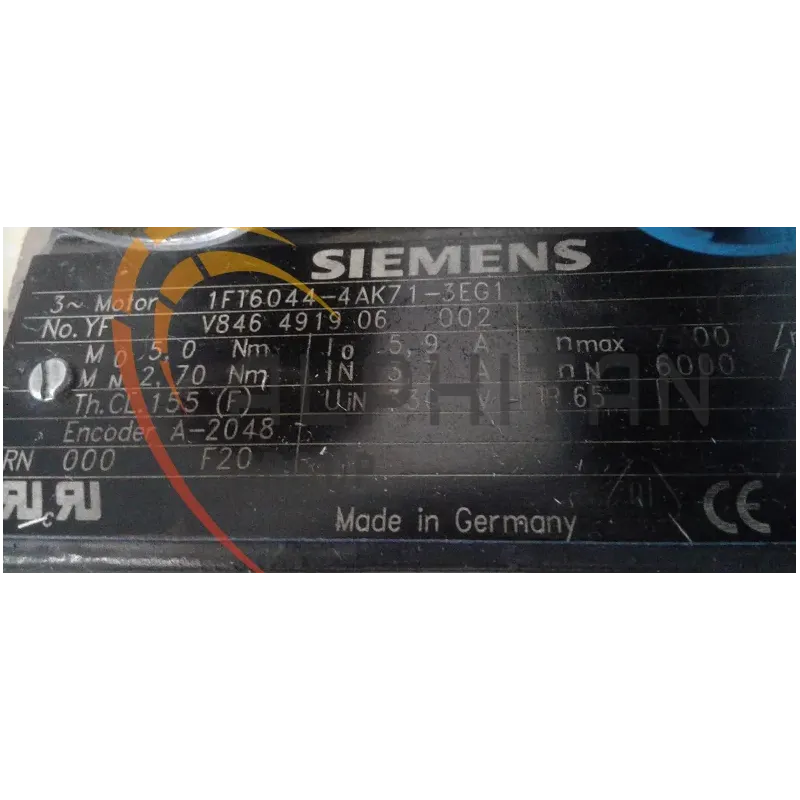 MOTEUR SIEMENS 1FT6044-4AK71-3EG1 MOTEUR SIEMENS 1FT6044-4AK71-3EG1