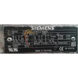 MOTEUR SIEMENS 1FT6061-6AH72-4AH0