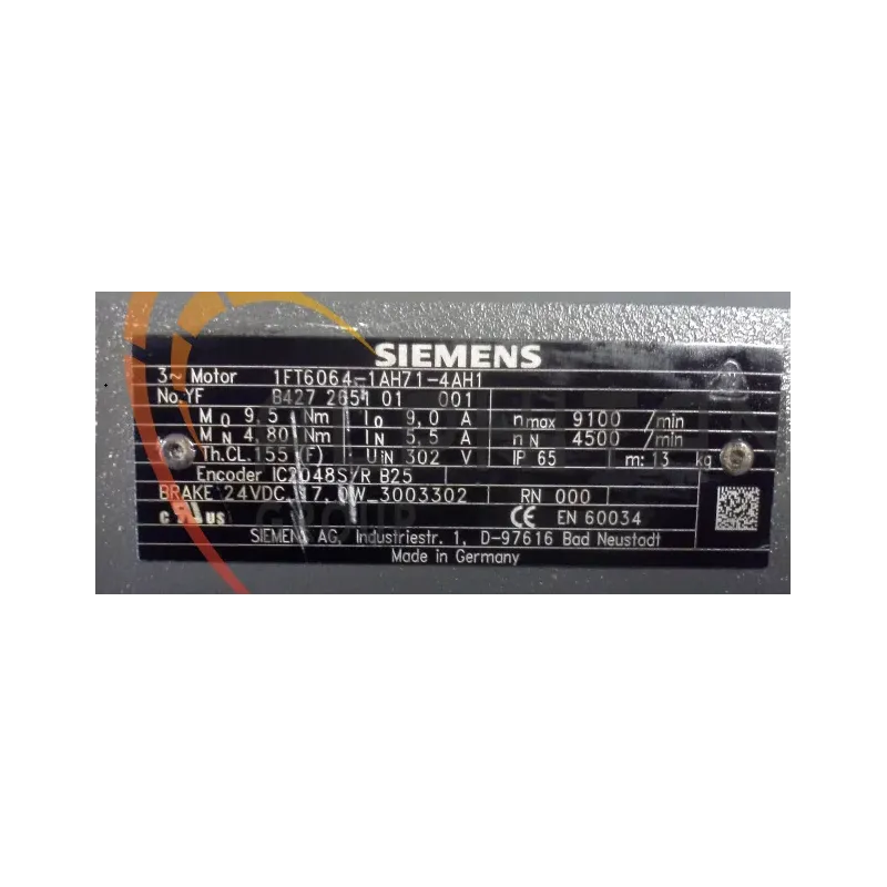MOTEUR SIEMENS 1FT6064-1AH71-4AH1