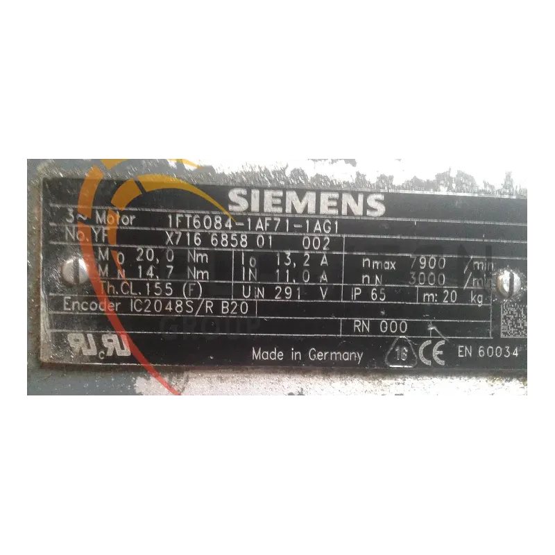 MOTEUR SIEMENS 1FT6084-1AF71-1AG1