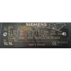 MOTEUR SIEMENS 1FT6084-1AF71-1AH1