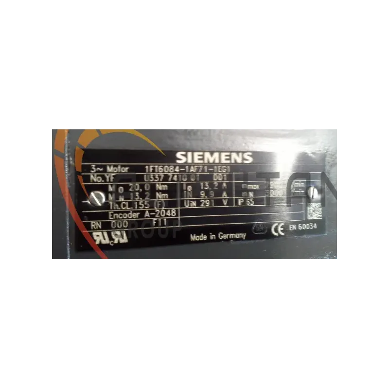 MOTEUR SIEMENS 1FT6084-1AF71-1EG1 OU 3EG1 MOTEUR SIEMENS 1FT6084-1AF71-1EG1 OU 3EG1