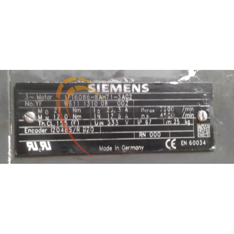 MOTEUR SIEMENS 1FT6086-8AH71-3AG2 MOTEUR SIEMENS 1FT6086-8AH71-3AG2