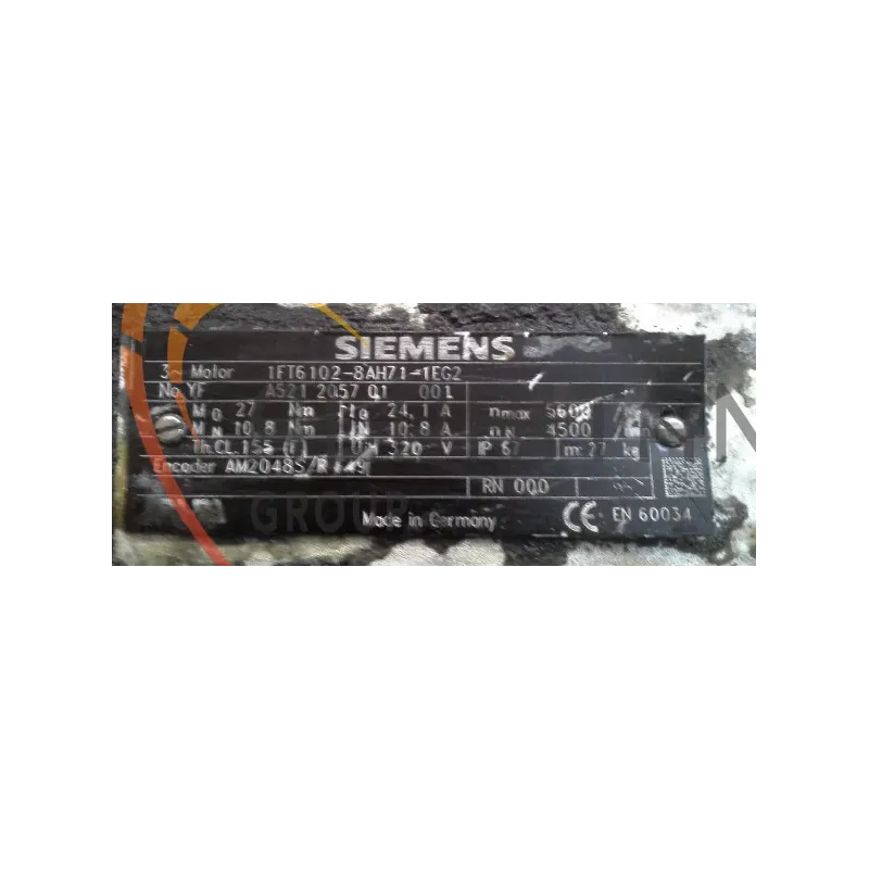 MOTEUR SIEMENS 1FT6102-8AH71-1EG2 MOTEUR SIEMENS 1FT6102-8AH71-1EG2