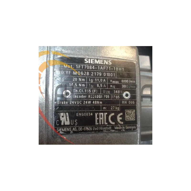 MOTEUR SIEMENS 1FT7084-1AF71-1BH1 MOTEUR SIEMENS 1FT7084-1AF71-1BH1