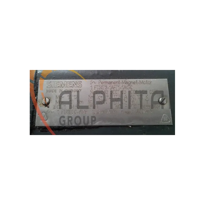 MOTEUR SIEMENS 1FT5072-1AF71-1AG0 MOTEUR SIEMENS 1FT5072-1AF71-1AG0