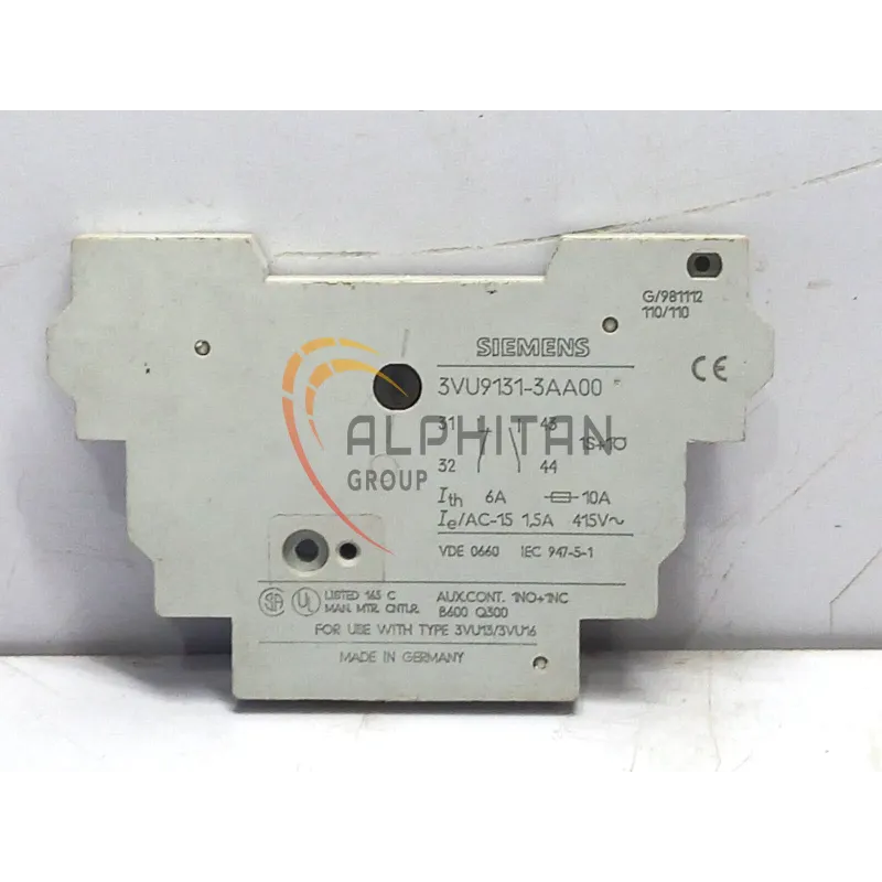 CONTACTEUR SIEMENS 3VU9 131 3AA00 CONTACTEUR SIEMENS 3VU9 131 3AA00