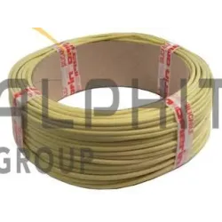 CABLE ECS SILICONE 0.5 JAUNE
